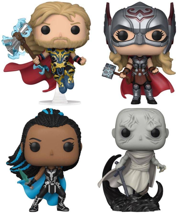 Thor 4: Love and Thunder - US Exclusive Pop! Vinyl Figure 4 Pack