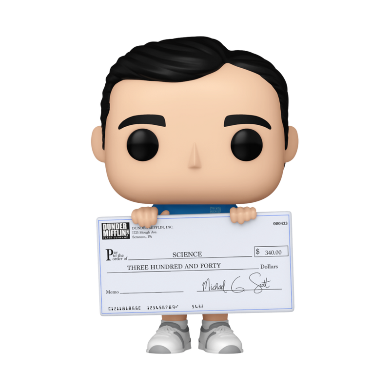 The Office - Fun Run Michael with Cheque Pop! Vinyl Figure