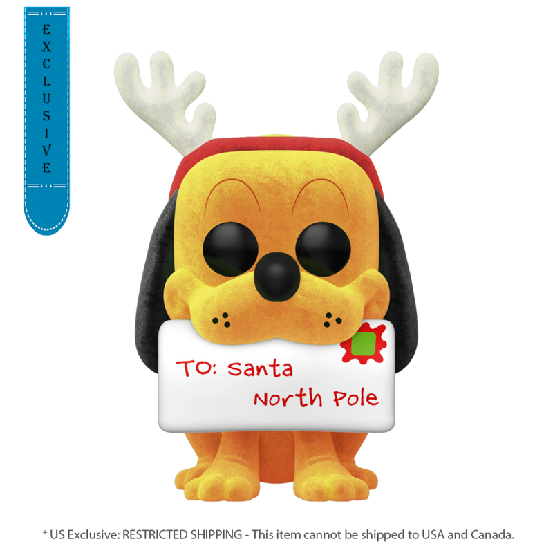 Disney - Pluto Holiday (US Exclusive) Flocked Pop! Vinyl Figure