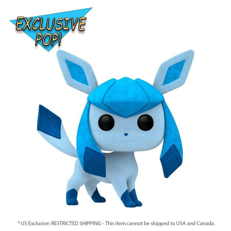 Pokemon - Glaceon (US Exclusive) Flocked Pop! Vinyl Figure