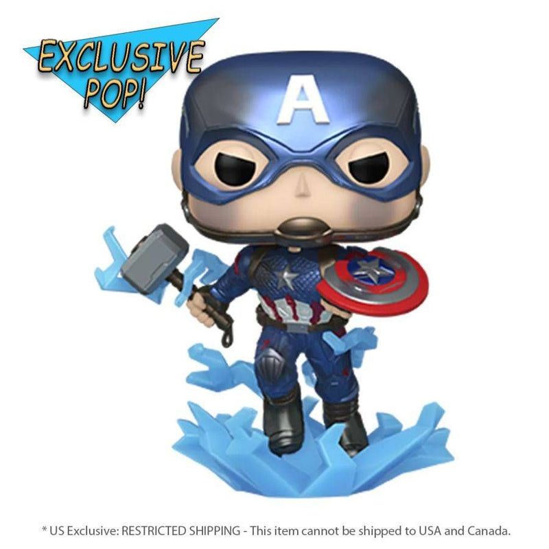 Avengers 4: Endgame - Captain America (US Exclusive) Metallic Glow Pop! Vinyl Figure