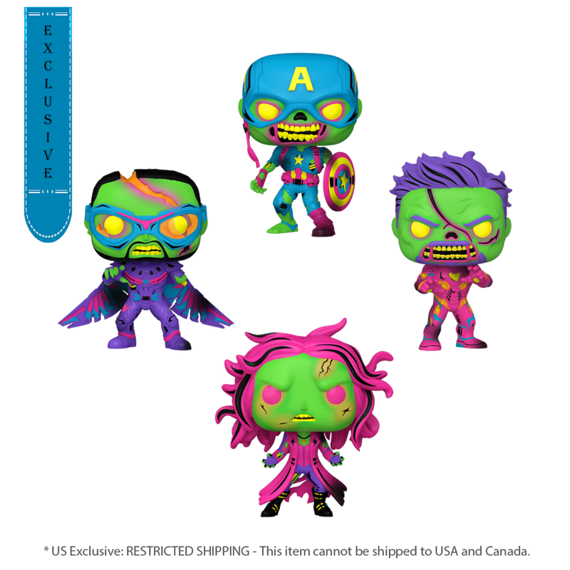 What If...? - Blacklight (US Exclusive) Pop! Vinyl Figure 4 Pack