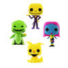 The Nightmare Before Christmas - Blacklight US Exclusive Pop! Vinyl Figure 4 Pack