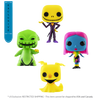 The Nightmare Before Christmas - Blacklight US Exclusive Pop! Vinyl Figure 4 Pack