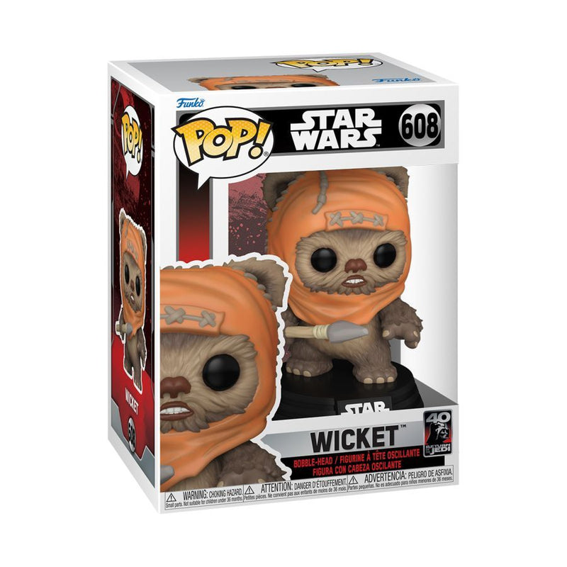 Star Wars: Return of the Jedi 40th Anniversary - Wicket Pop! Vinyl Figure