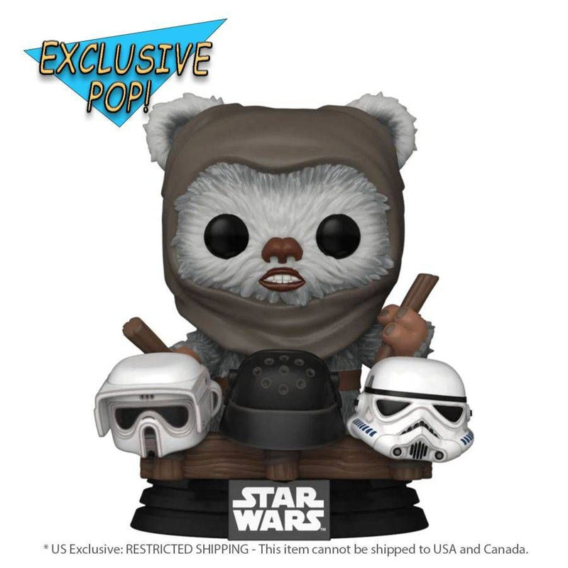 Star Wars: Return of the Jedi 40th Anniversary - Ewok with Helmets (US Exclusive) Pop! Vinyl Figure