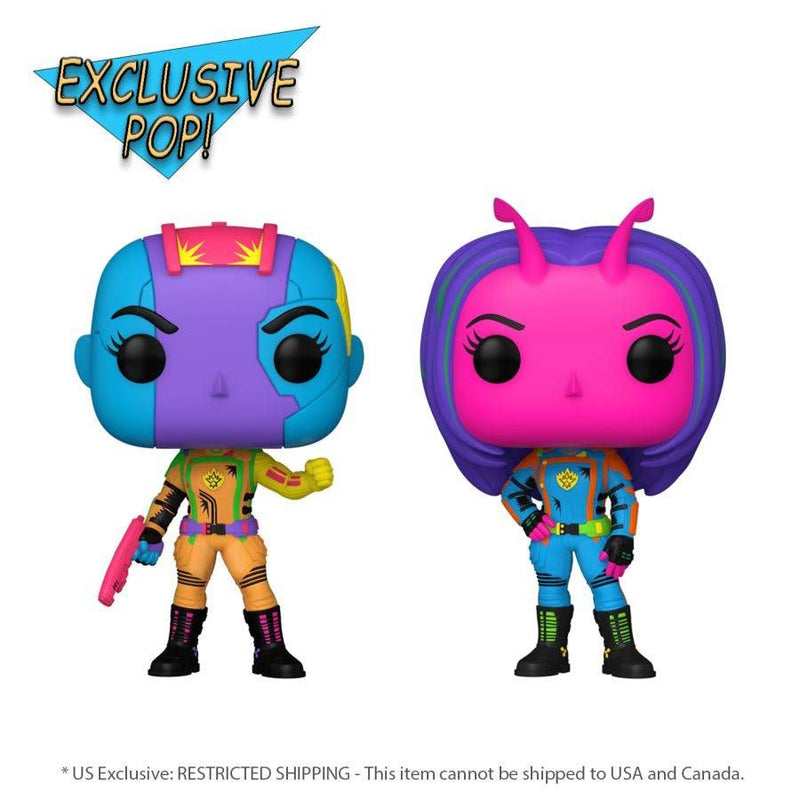 Guardians of the Galaxy 3 - Nebula & Mantis (US Exclusive) Blacklight Pop! Vinyl Figure 2 Pack 