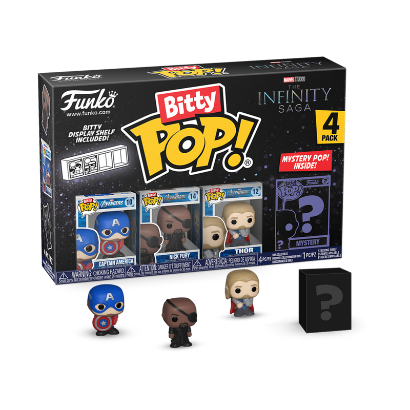 Marvel Comics - Captain America Bitty Pop! 4 Pack