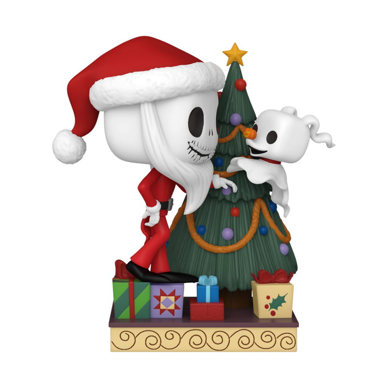 The Nightmare Before Christmas 30th Anniversary - Jack and Zero with Christmas Tree Pop! Deluxe