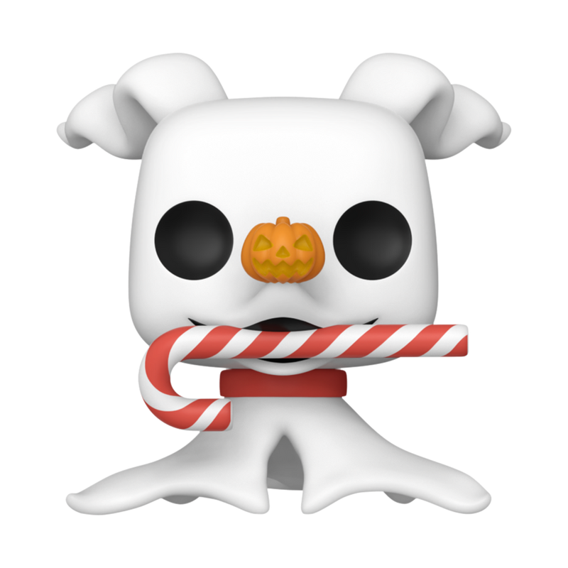 The Nightmare Before Christmas 30th Anniversary - Zero with Candy Cane Pop! Vinyl Figure
