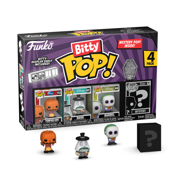 The Nightmare Before Christmas - Pumpkin Jack Bitty Pop! 4 Pack