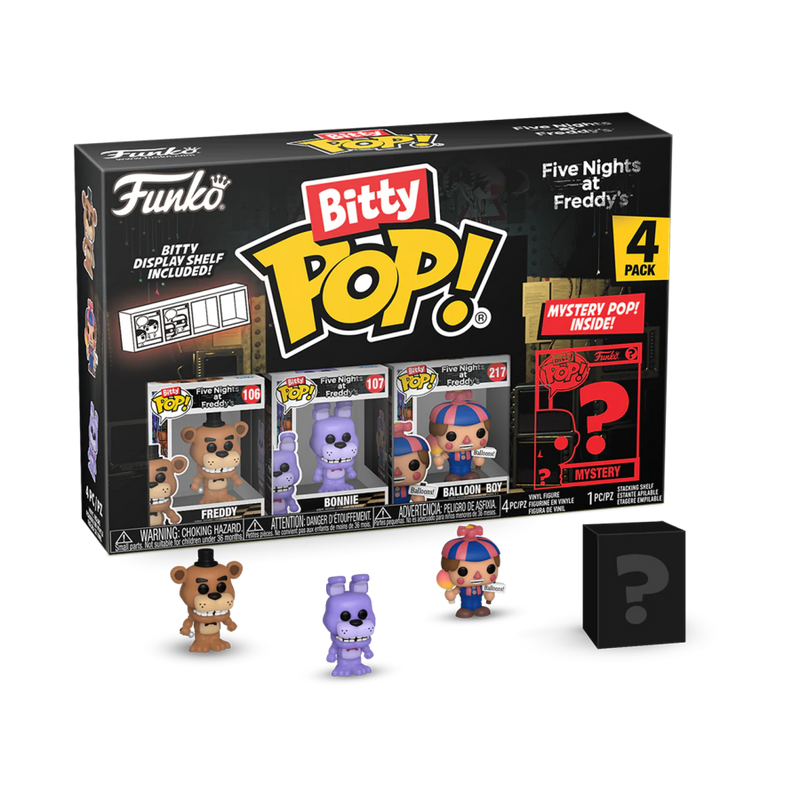 Five Nights at Freddys - Freddy Bitty Pop! 4 Pack