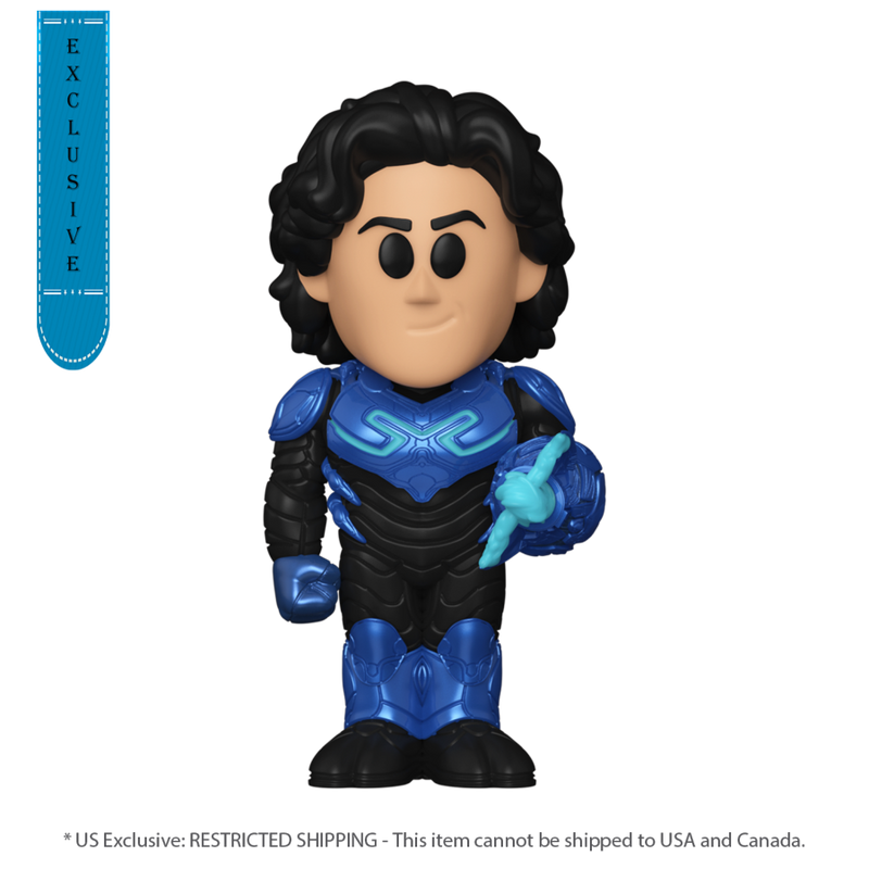 Blue Beetle (2023) - Blue Beetle Unmasked (Chance of Chase) US Exclusive Vinyl Soda Figure