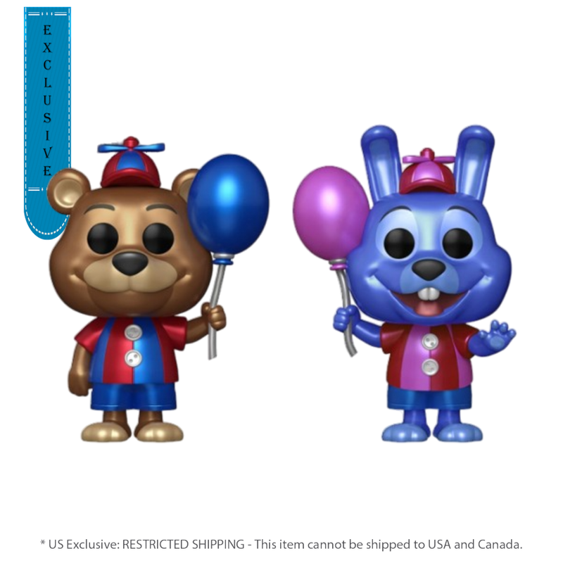 Five Nights At Freddys - Bonnie & Freddy (US Exclusive) Metallic Pop! Vinyl Figure 2 Pack