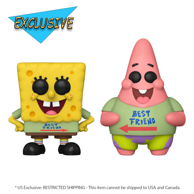 SpongeBob Squarepants - Best Friends (US Exclusive) Pop! Vinyl Figure 2 Pack
