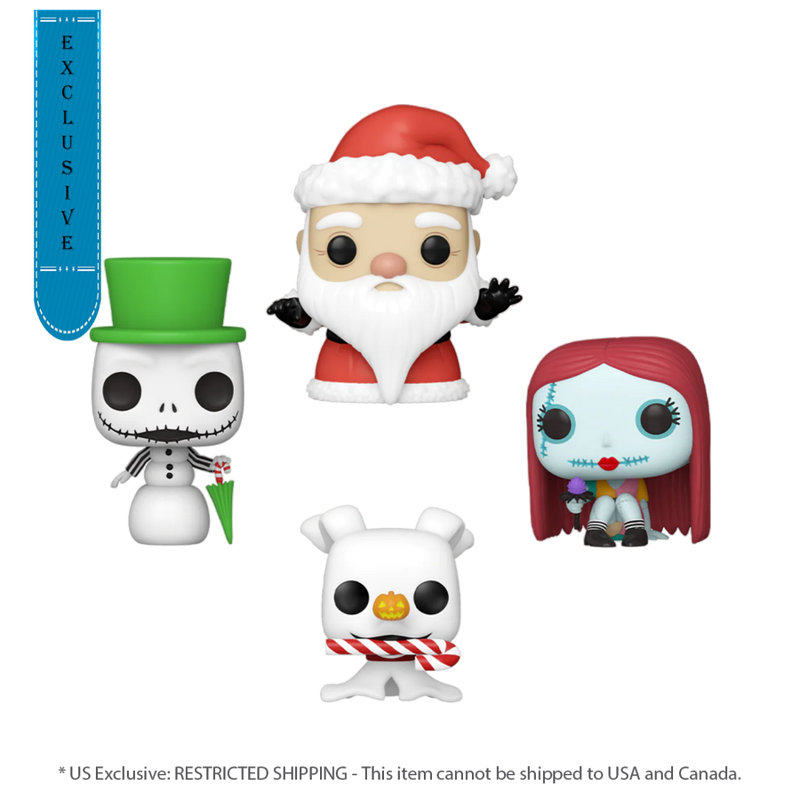 The Nightmare Before Christmas - Tree Holiday (US Exclusive) Pocket Pop! 4 Pack Box Set 