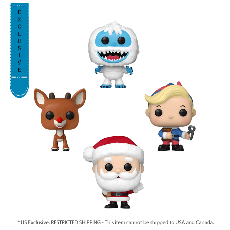 Rudolph - Tree Holiday (US Exclusive) Pocket Pop! 4 Pack Box Set 