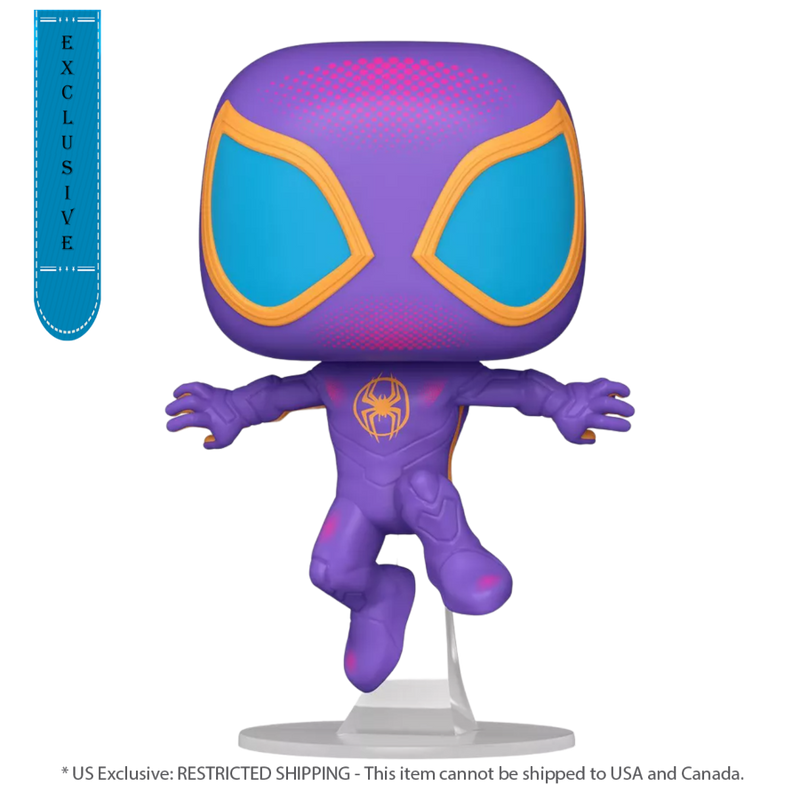 Spider-Man: Across the Spider-Verse - Spider-Man (US Exclusive) Blacklight 10 Inch Pop! Vinyl Figure