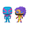 Spider-Man: Across the Spider-Verse - Spider-Man 2099 and Spider-Man India (US Exclusive) Blacklight Pop! Vinyl Figure 2 Pack
