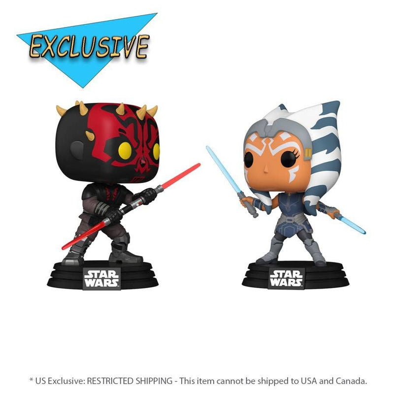 Star Wars: The Clone Wars - Maul Vs Ahsoka (US Exclusive) Pop! Vinyl Figure 2 Pack
