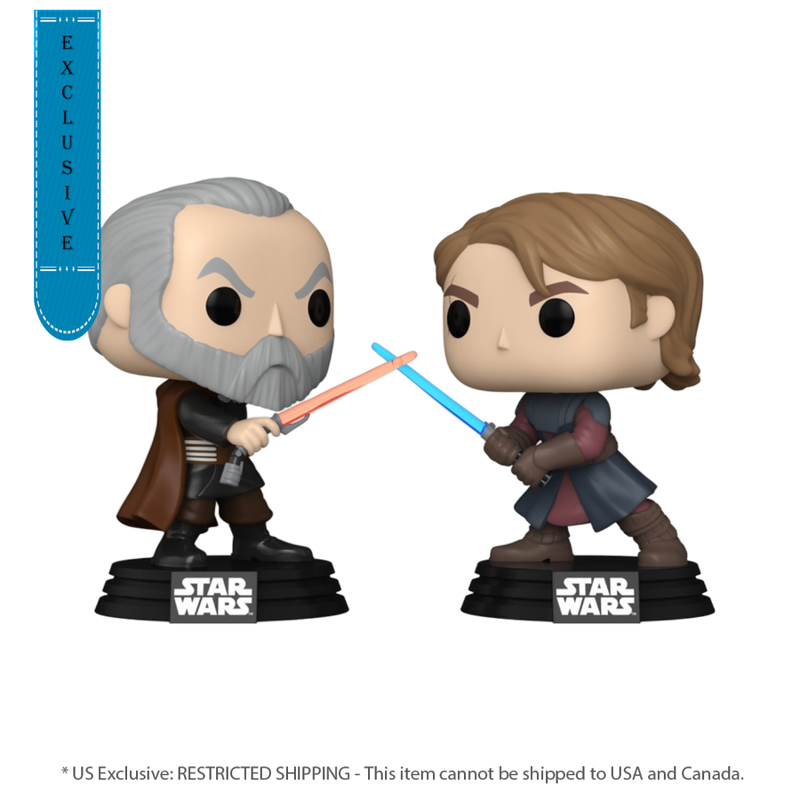 Star Wars: The Clone Wars - Anakin Skywalker Vs Count Dooku (US Exclusive) Pop! Vinyl 2 Pack