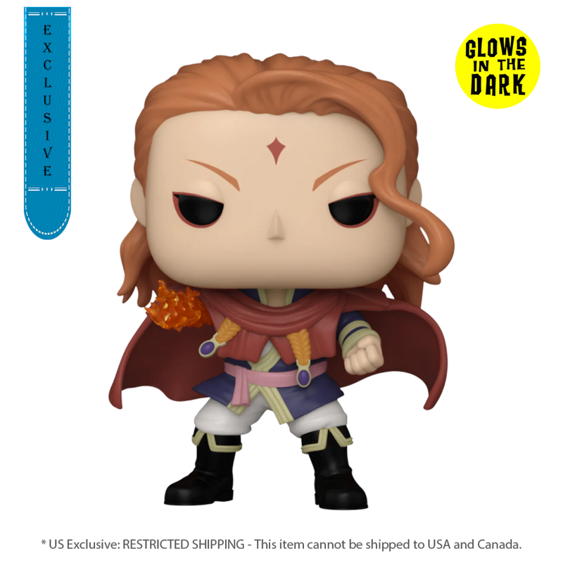 Black Clover - Fuegoleon US Exclusive Glow Pop! Vinyl [RS]