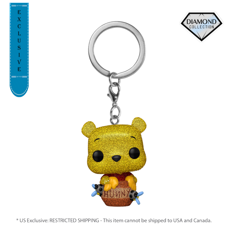 Winnie the Pooh - Winnie The Pooh (US Exclusive) Diamond Glitter Pop! Keychain
