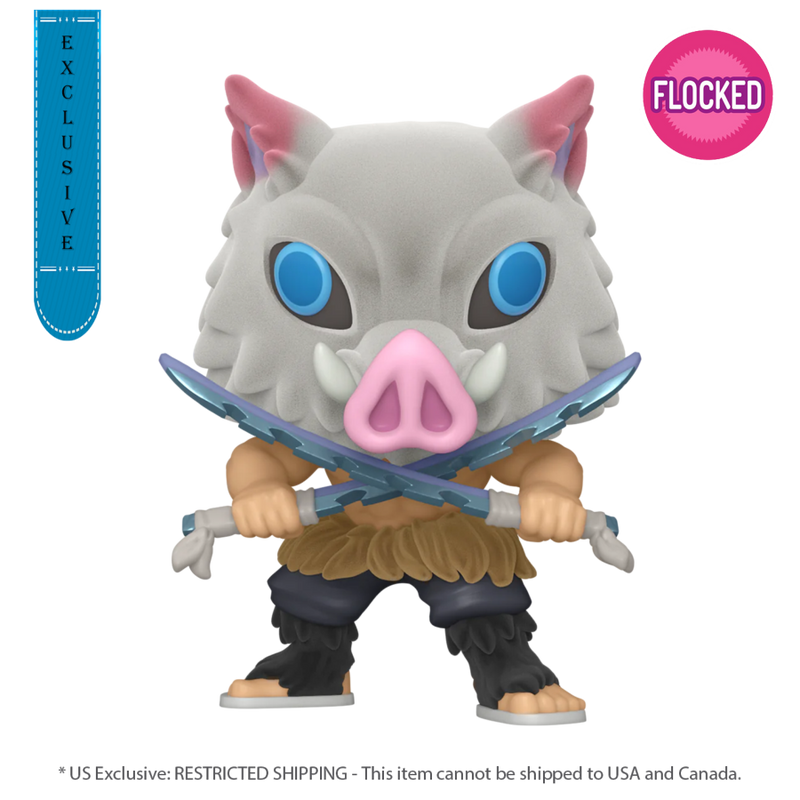 Demon Slayer - Inosuke Hashibira Flocked (US Exclusive) Pop! Vinyl Figure