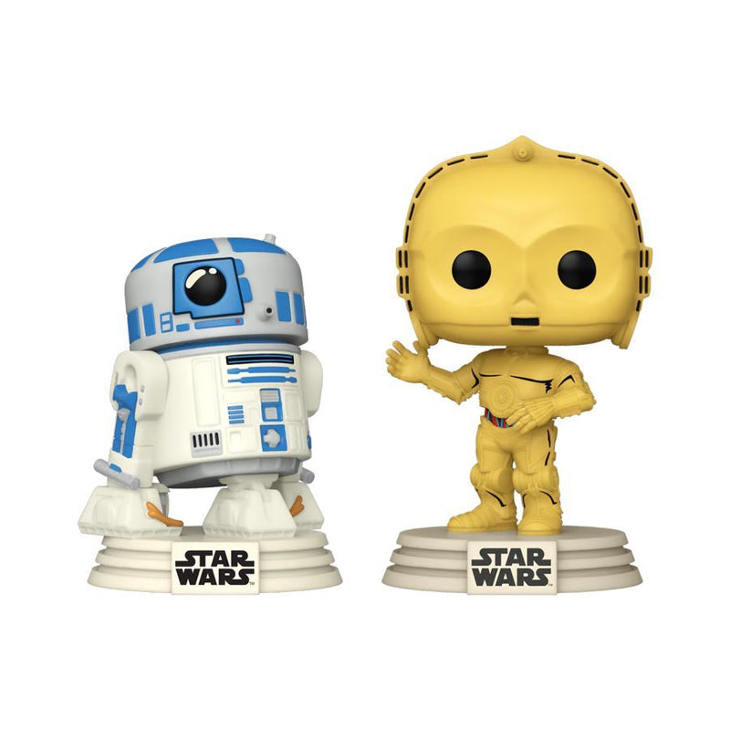 Star Wars: D100 - R2-D2 & C-3PO Retro Reimagined US (US Exclusive) Pop! Vinyl Figure 2 Pack