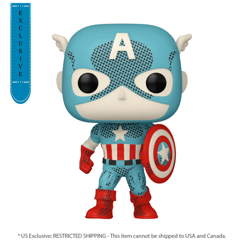 Marvel Comics: D100 - Captain America Retro Reimagined (US Exclusive) Pop! Vinyl Figure