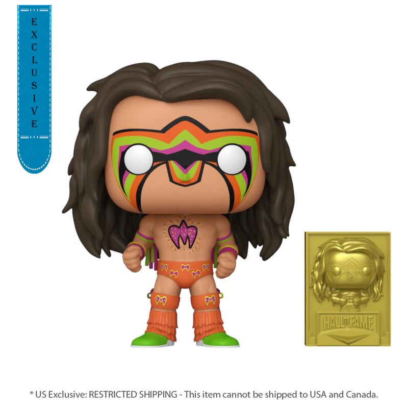 WWE: Hall of Fame - Ultimate Warrior with Pin (US Exclusive) Pop! Vinyl Figure
