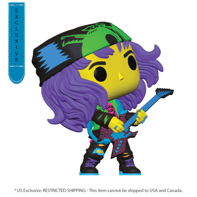 Stranger Things - Hunter Eddie with Guitar (US Exclusive) Blacklight Pop! Vinyl Figure