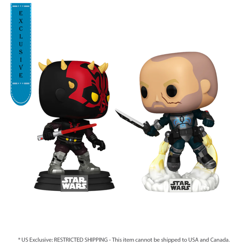 Star Wars: The Clone Wars - Darth Maul vs Pre Vizsla (US Exclusive) Pop! Vinyl Figure 2 Pack 