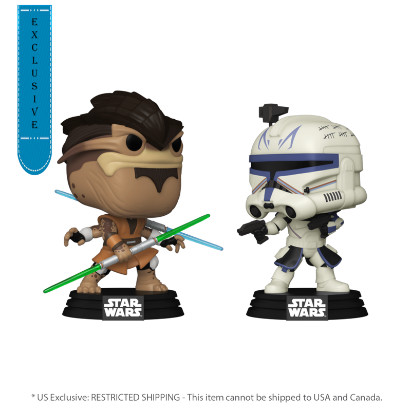 Star Wars: The Clone Wars - Pong Krell Vs Captain Rex (US Exclusive) Pop! 2 Pack