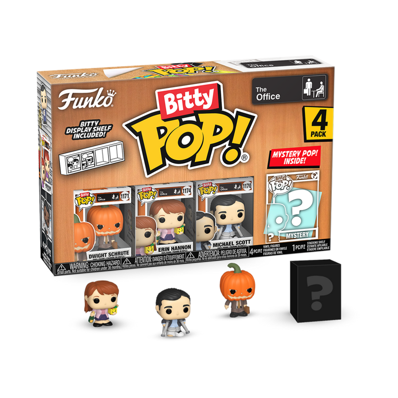 The Office - Dwight with Pumpkinhead Bitty Pop! 4 Pack