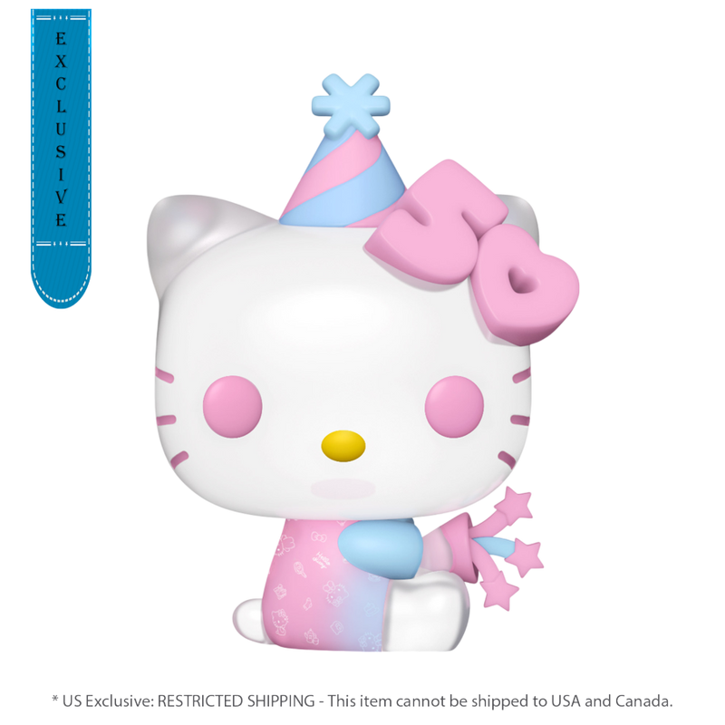 Hello Kitty 50th - Hello Kitty with Party Hat (Asia Pacific Exclusive) Pop! Vinyl Figure