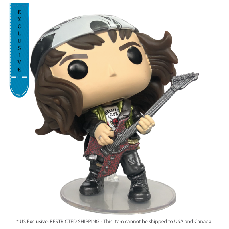 Stranger Things - Hunter Eddie with Guitar (US Exclusive) Metallic Pop! Vinyl Figure