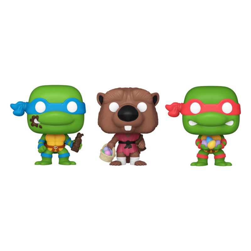 Teenage Mutant Ninja Turtles - Splinter, Leonardo & Raphael Carrot Pocket Pop! 3 Pack