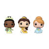 Disney - Cinderella, Belle, Tiana Carrot Pocket Pop! Vinyl Figure 3 Pack