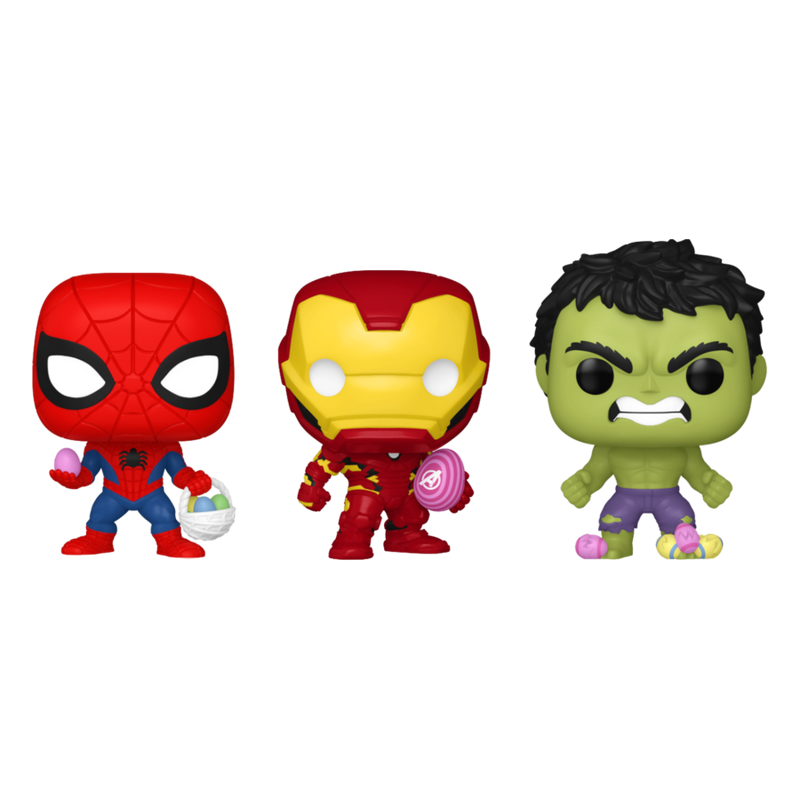 Marvel Comics - Spider-Man, Iron Man & Hulk Carrot Pocket Pop! 3 Pack
