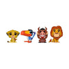 The Lion King (1994) - Simba, Zazi, Pumbaa, Mufasa (US Exclusive) Glitter Pop! Vinyl 4 Pack