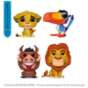 The Lion King (1994) - Simba, Zazi, Pumbaa, Mufasa (US Exclusive) Glitter Pop! Vinyl 4 Pack