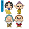 Snow White (1937) - Snow White, Dopey, Sleepy, Grumpy Exclusive Diamond Glitter (US Exclusive) Pop! Vinyl Figure 4 Pack