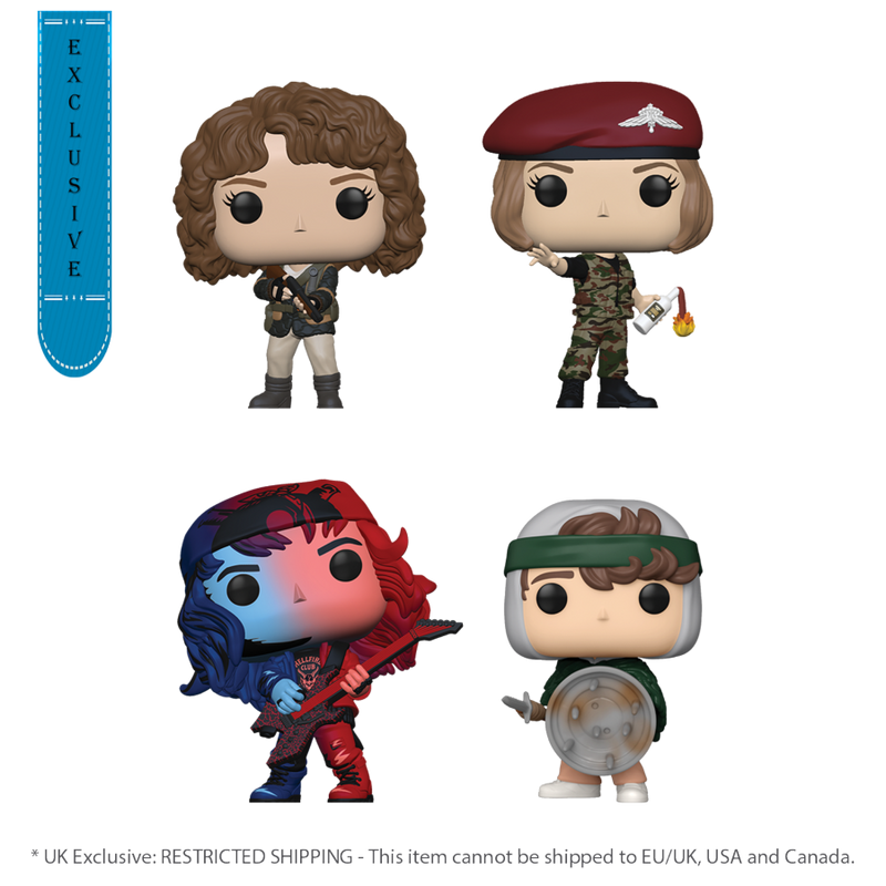 Stranger Things - Nancy, Robin, Eddie and Dustin (US Exclusive) Pop! Vinyl Figure 4 Pack 