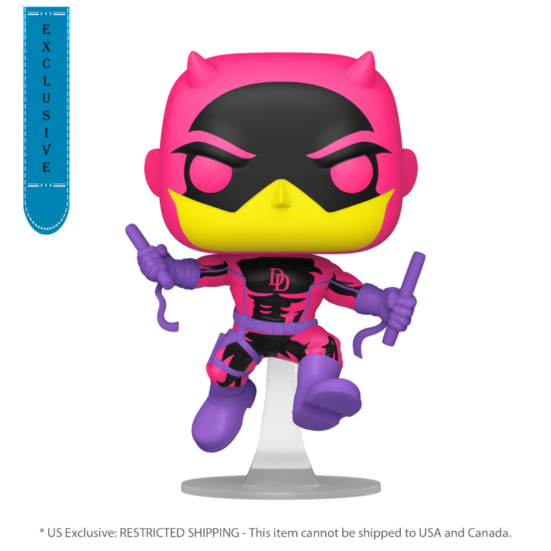 Marvel Comics - Daredevil Classic (US Exclusive) Blacklight Pop! Vinyl Figure