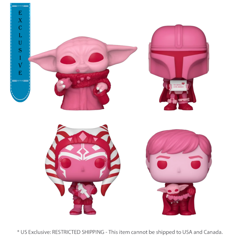 Star Wars: Valentines 2024 - Pink (US Exclusive) Pocket Pop! 4 Pack Heart Box