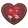 DC Comics: Valentines 2024 - Pink (US Exclusive) Pocket Pop! 4 Pack Heart Box