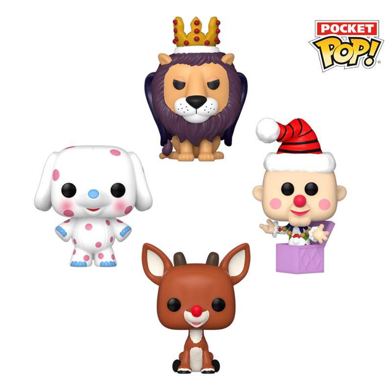 Rudolph - Holiday Tree Box Pocket Pop! 4 Pack