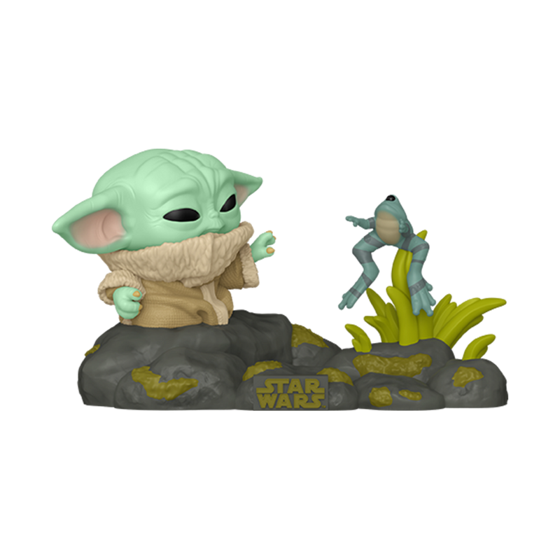 Star Wars: The Mandalorian - Din Grogu with Frog Pop! Deluxe