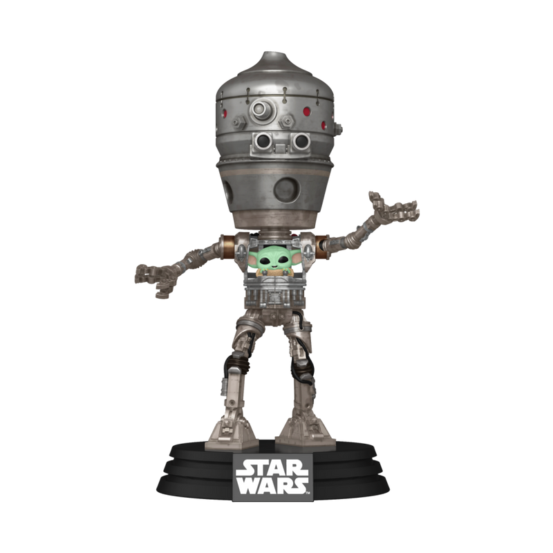 Star Wars: The Mandalorian - IG-12 with Grogu Pop! Deluxe